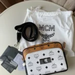 MCM Original Camera Bag Authentic Visetos Coated Canvas