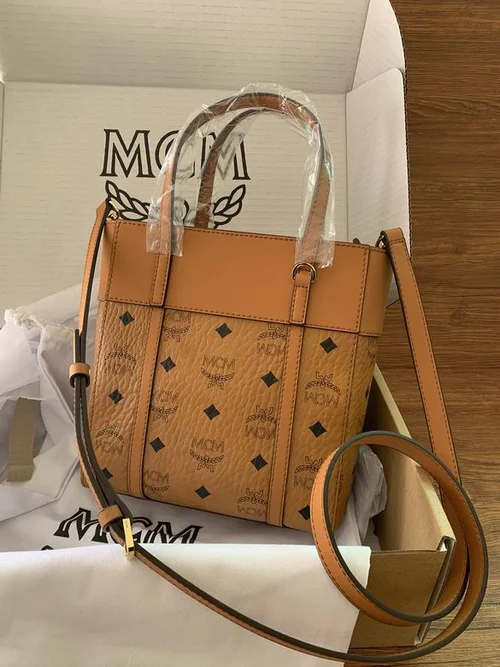 MCM Original Large Shopping Bag Authentic Visetos Canvas