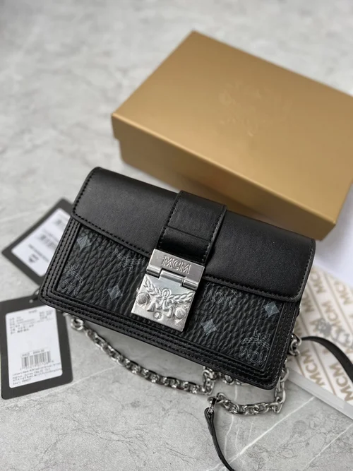 MCM Original Organ Bag Authentic Visetos Coated Canvas