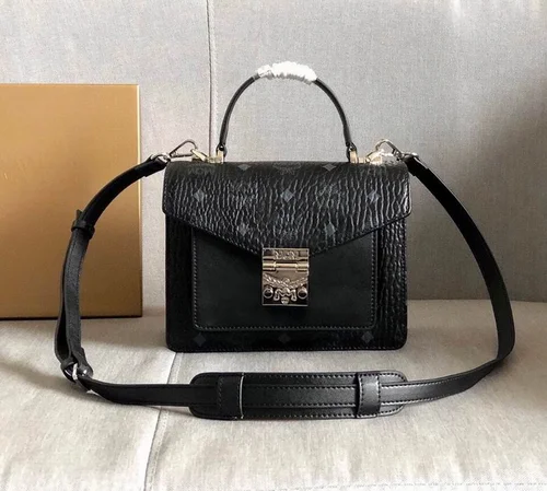 MCM Original Organ Bag Authentic Visetos Coated Canvas