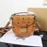 MCM Original Saddle Bag Authentic Visetos Canvas