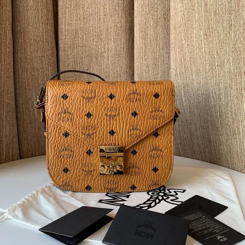 MCM Original Saddle Bag Authentic Visetos Canvas