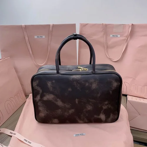 Miu Miu Original Bowling Bag Authentic Matelasse Luxury