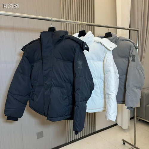 Ami Down Jacket Casual Men's Puffer Sizes XS-XL