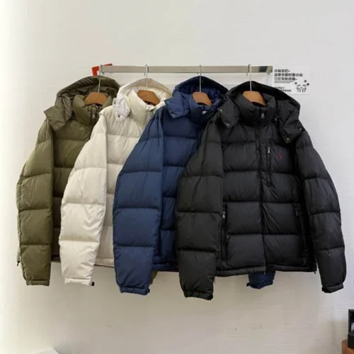 Polo Down Jacket Casual Men's Puffer Sizes XS-2XL