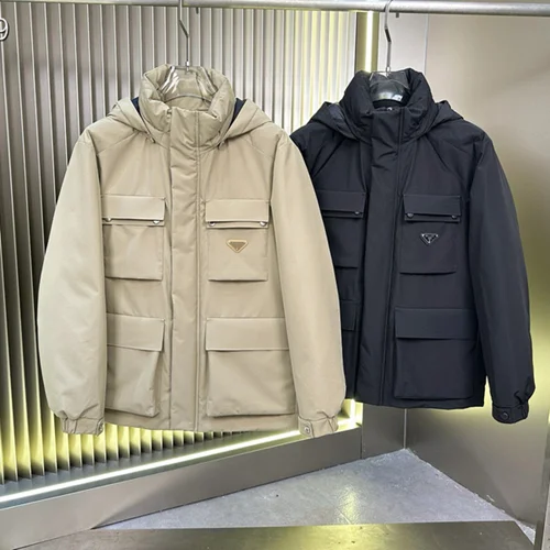 Prada Down Jacket Luxury Men's Puffer Sizes M-3XL