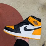 Air Jordan 1 High OG Yellow Toe High-Top Sneaker 555088-711