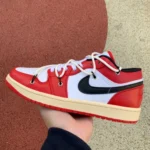 Air Jordan 1 Low Chicago White Red Sneakers 553558-118