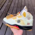 Off-White x Air Jordan 5 Sail DH8565-100