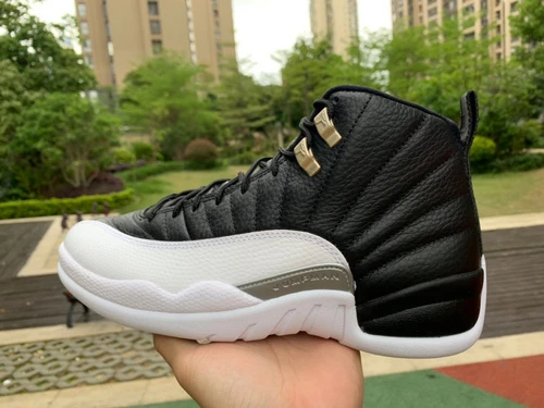 Air Jordan 12 Playoffs Black White Sneakers CT8013-006