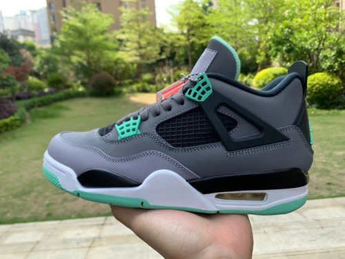 Air Jordan 4 Retro Green Glow Gray Green 308497-033