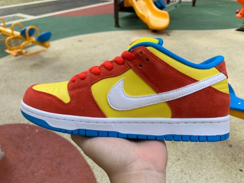 Nike SB Dunk Low Bart Simpson Yellow Orange Blue BQ6817-602