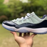 Air Jordan 11 Retro Low Georgetown Grey Blue Basketball Shoes 528895-007