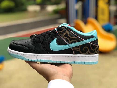 Nike Dunk Low Barber Shop Black Blue DH7614-001