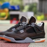 Air Jordan 4 Retro Starfish Black Orange CW7183-100