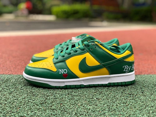 Nike Dunk Low Brazil Heart Green Yellow DO7412-983