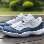 Air Jordan 11 Low Blue Snakeskin Blue Basketball Shoes CD6846-102