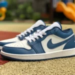 Air Jordan 1 Low White Blue Navy Sneakers DC0774-114