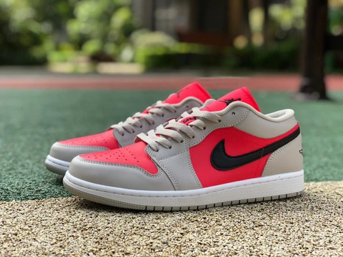 Air Jordan 1 Low Grey Pink Low-Top Casual Sneaker DC0774-060