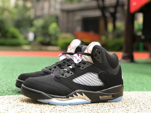 Air Jordan 5 OG Metallic Black AJ5 Black Silver 845035-003