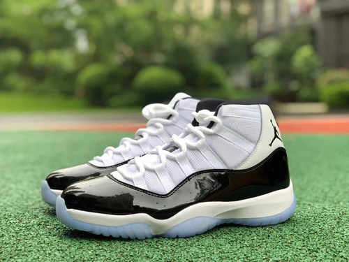 Air Jordan 11 Concord Black White Basketball Shoes 378037-100