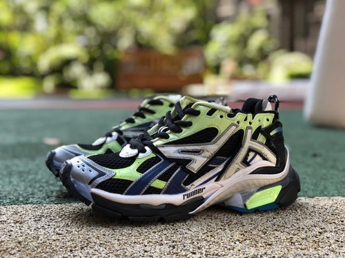 Balenciaga Runner Green Black White