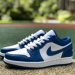 Air Jordan 1 Low Marina Blue White Blue Sneakers DC0774-114