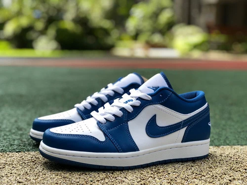 Air Jordan 1 Low Marina Blue White Blue Sneakers DC0774-114