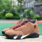 Air Jordan 14 Terracotta Brown Black Sneakers DO9406-200