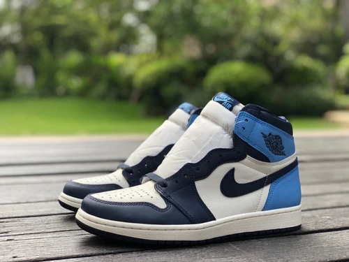 Air Jordan 1 Obsidian Premium Edition High-Top Sneaker 555088-140