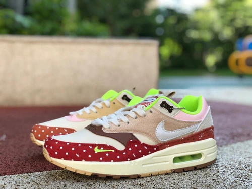 Nike Air Max 1 Chinese Pastoral Dog Khaki Red DR2553-111