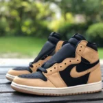 Air Jordan 1 Retro Wheat Black High-Top Sneaker 555088-202