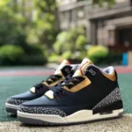 Air Jordan 3 WMNS Black Gold Cracked Leather CK9246-067
