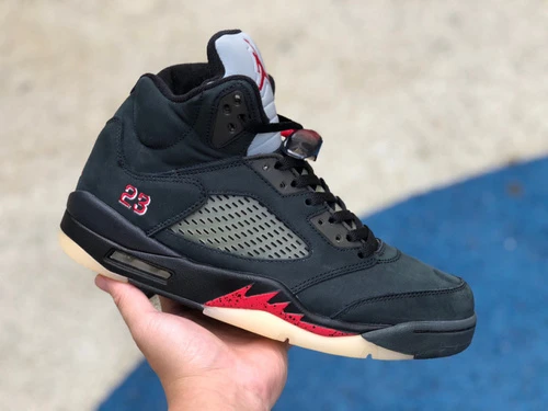 Air Jordan 5 Gore-Tex Small Supreme Black Red DR0092-001