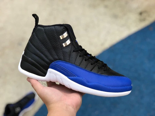 Air Jordan 12 Royal Blue Black Blue Sneakers AO6068-004