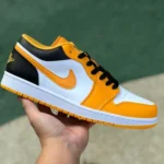 Air Jordan 1 Low Taxi Yellow White Low-Top Retro Basketball Sneaker 553558-701