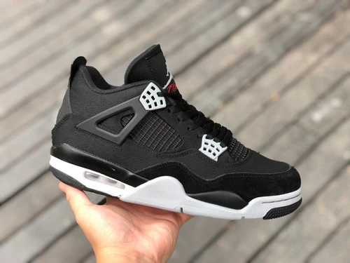 Air Jordan 4 Retro Black Canvas Black DH7138-006