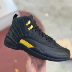 Air Jordan 12 Black Taxi Black Gold Sneakers CT8013-071