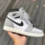 Air Jordan 1 High OG White Cement White Grey Sneakers