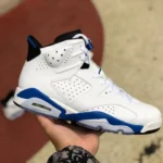 Air Jordan 6 Sport Blue White Blue Retro 384663-107