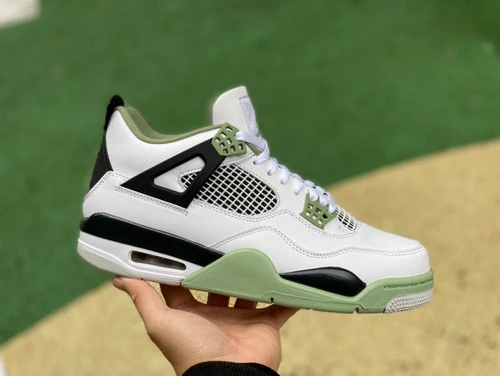 Air Jordan 4 WMNS Seafoam White Black Green AQ9129-103