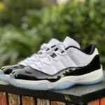 Air Jordan 11 Low Concord GS Black White Basketball Shoes 528896-153