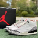 Air Jordan 3 White Cement Reimagined Distressed Cut Piece Version DN3707-100