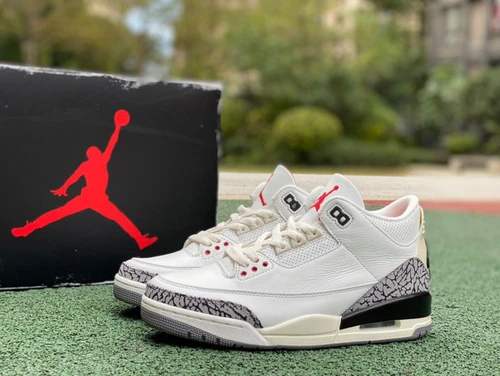 Air Jordan 3 White Cement Reimagined Distressed Cut Piece Version DN3707-100