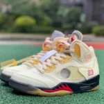 Off-White x Air Jordan 5 Sail DH8565-100