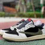 Travis Scott x Air Jordan 1 Low Olive Green T1 DZ4137-106