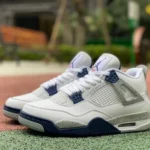 Air Jordan 4 Midnight Navy White Blue Leather DH6927-140