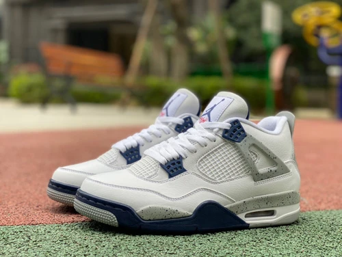 Air Jordan 4 Midnight Navy White Blue Leather DH6927-140