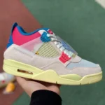 Air Jordan 4 x Union Pink Blue AJ4 Premium Leather DC9533800