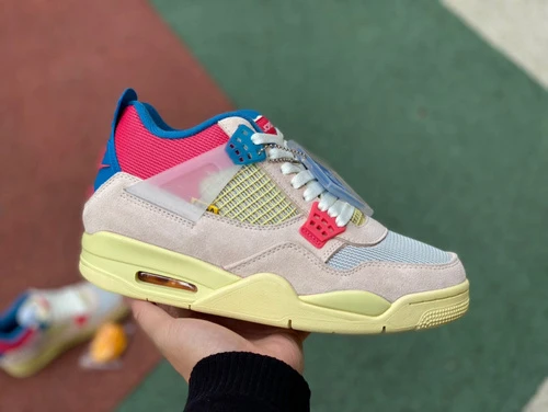 Air Jordan 4 x Union Pink Blue AJ4 Premium Leather DC9533800